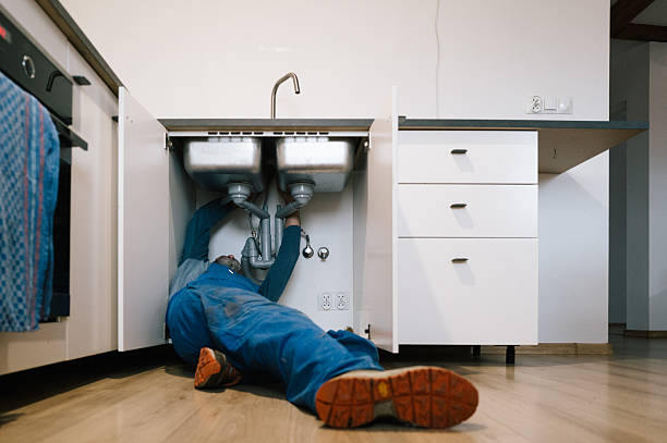 Professional Drain Cleaning technician working in Moorestown, NJ